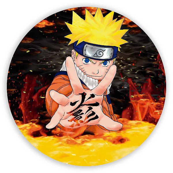 Painel Redondo - Naruto  - Sublimado 3D