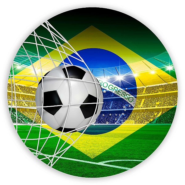 Painel Redondo - Brasil - Sublimado 3D