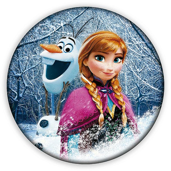 Painel Redondo - Frozen - Sublimado 3D