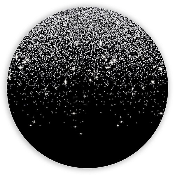 Painel Redondo - Glitter  - Sublimado 3D