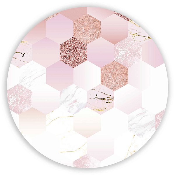 Painel Redondo - Geometrico - Sublimado 3D