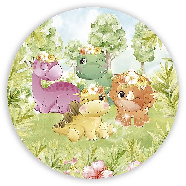 Capa Mini Painel Sublimado - Dinossauro Cute