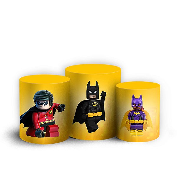 Trio Cilindro - Lego - Sublimado 3D + Elástico