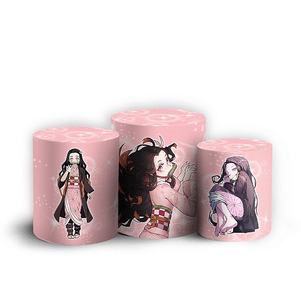 Capas Trio Cilindro Sublimado Vest Facil - Kimetsu no Yaiba