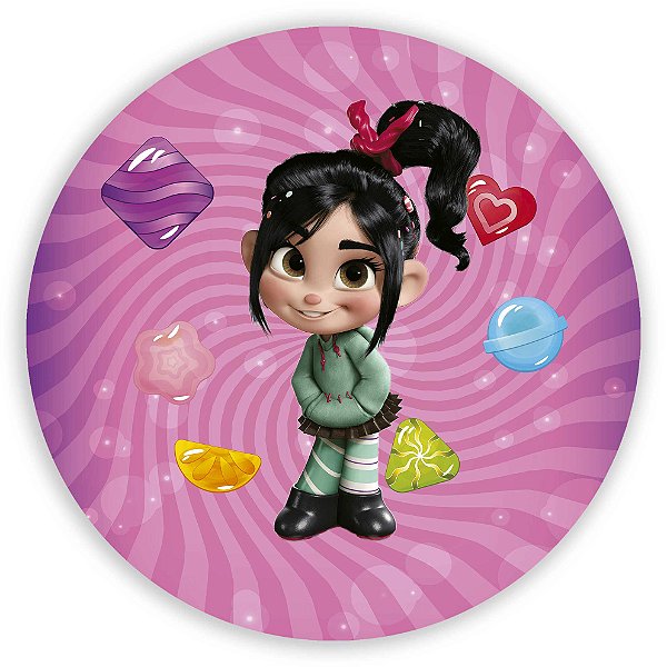 Painel Redondo - Vanellope - Sublimado 3D