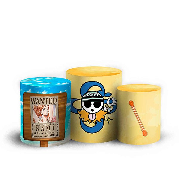 Trio Cilindro -  One Piece Nami - Sublimado 3D + Elástico