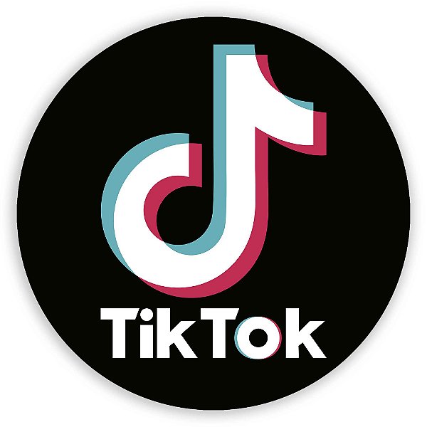 Painel Redondo - TikTok  - Sublimado 3D