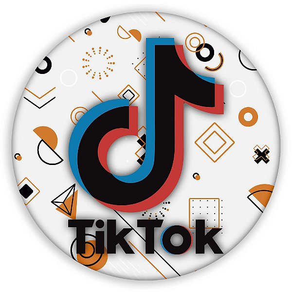 Painel Redondo - TikTok  - Sublimado 3D