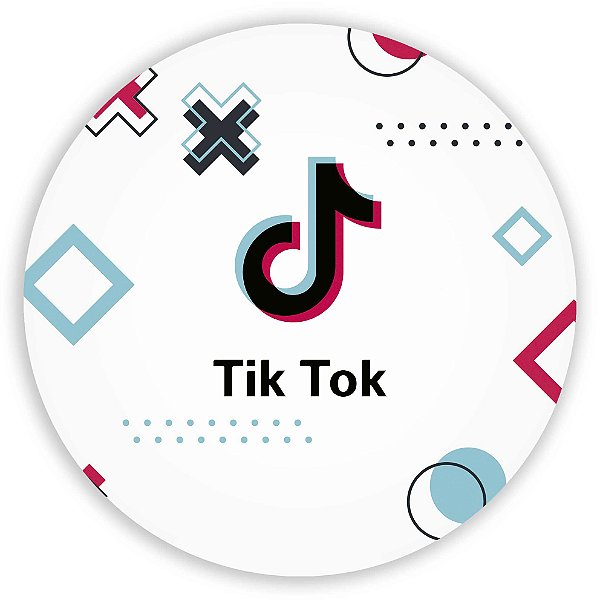 Painel Redondo - TikTok - Sublimado 3D