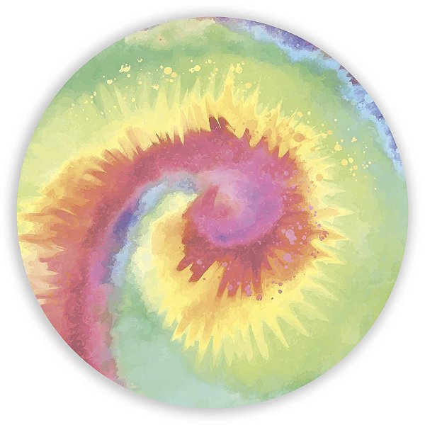 Painel Redondo - Tie Dye  - Sublimado 3D