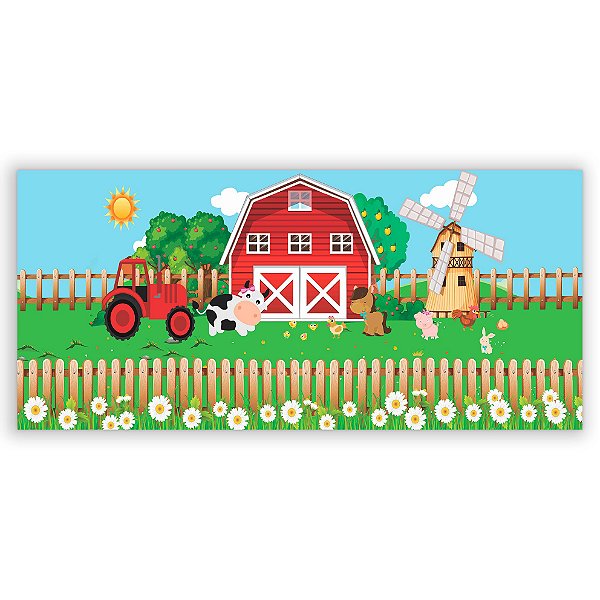 Painel Retangular - Fazenda - Sublimado 3D