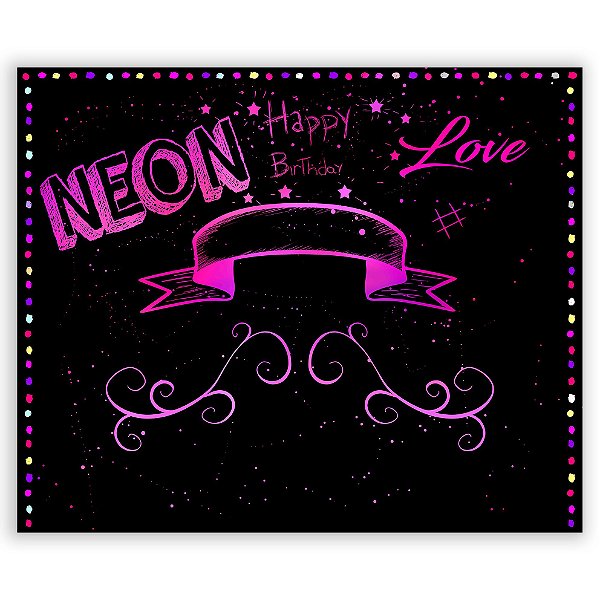 Capa Painel Retangular Sublimado - Neon