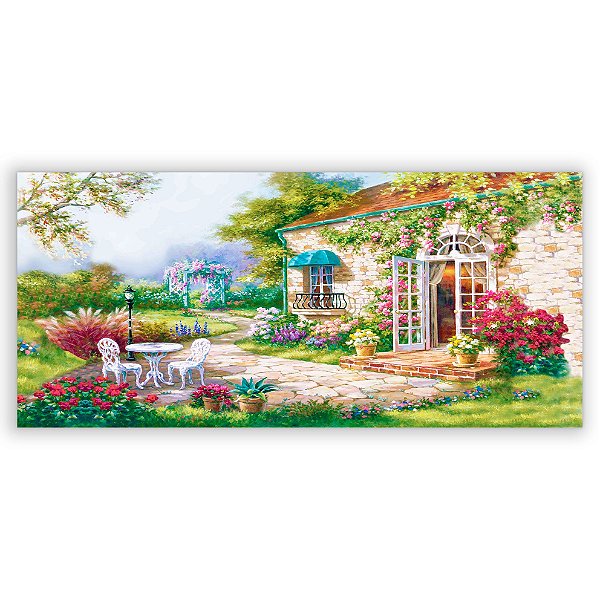Capa Painel Retangular Sublimado - Jardim