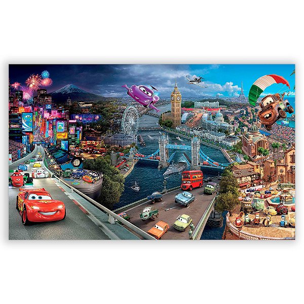 Capa Painel Retangular Sublimado - Carros