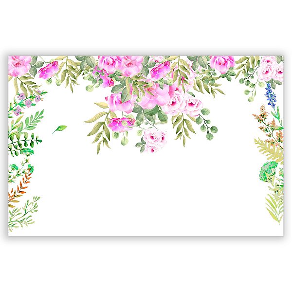 Capa Painel Retangular Sublimado - Floral