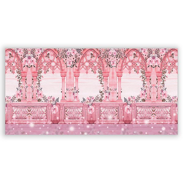 Capa Painel Retangular Sublimado - Floral Parede