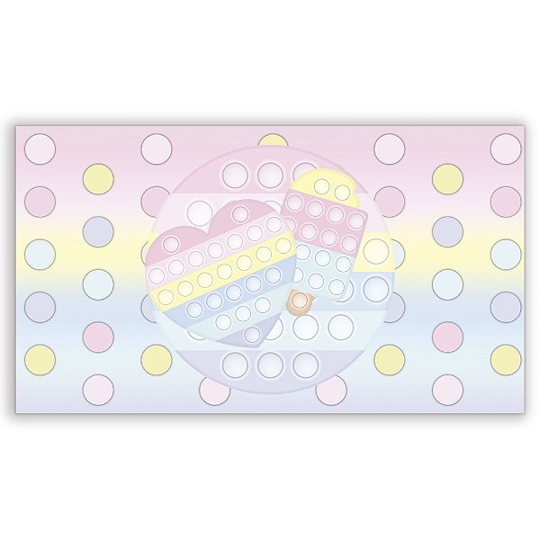 Painel Retangular - Pop It Fidget Toys - Sublimado 3D