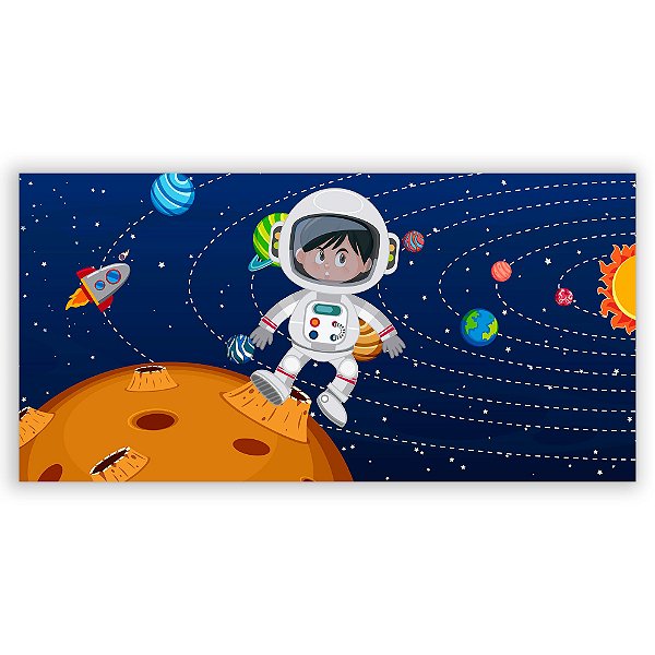 Capa Painel Retangular Sublimado - Astronauta