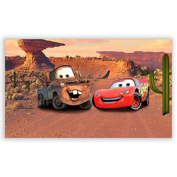 Capa Painel Retangular Sublimado - Carros