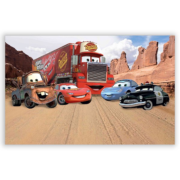 Capa Painel Retangular Sublimado - Carros