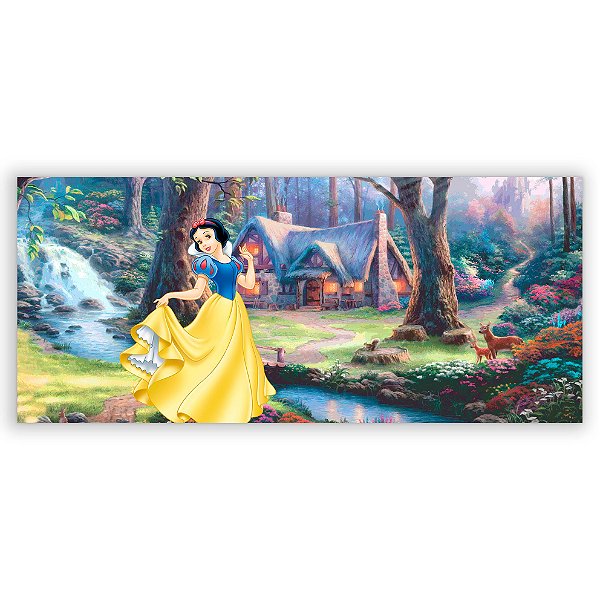 Capa Painel Retangular Sublimado - Branca de Neve