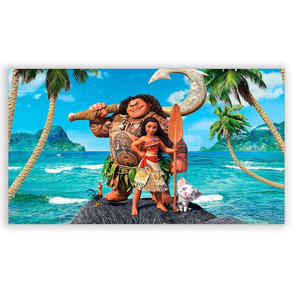 Capa Painel Retangular Sublimado - Moana