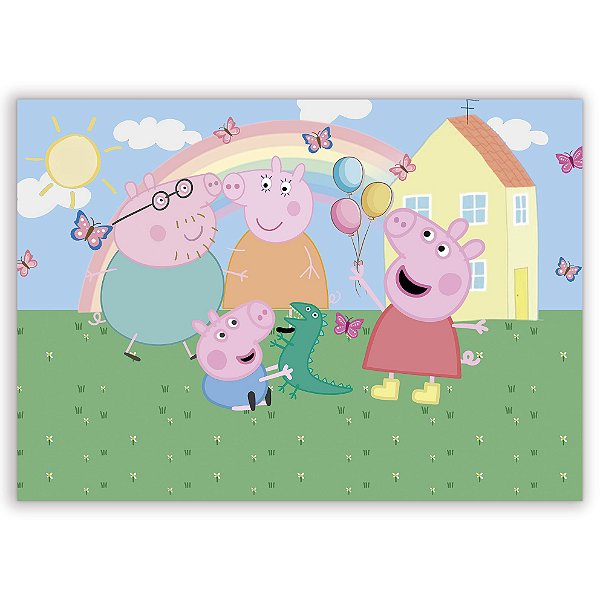 Capa Painel Retangular Sublimado - Peppa Pig