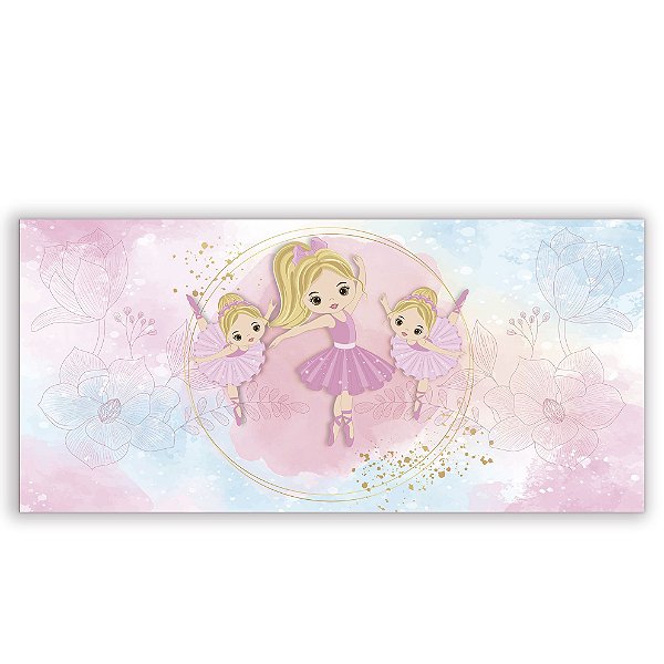 Capa Painel Retangular Sublimado - Bailarina