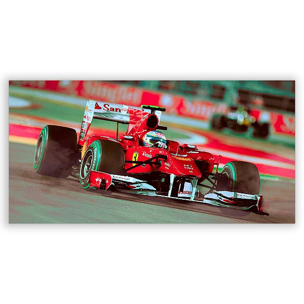 Painel Retangular - Formula 1 Ferrari - Sublimado 3D