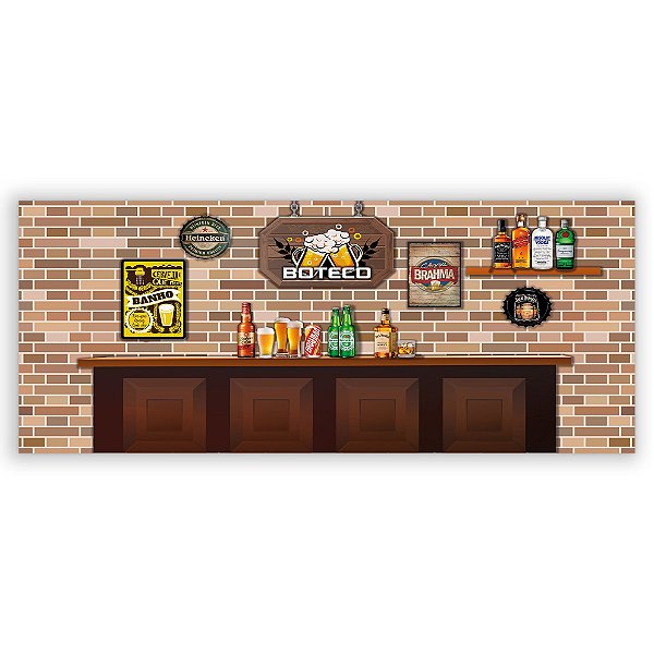 Capa Painel Retangular Sublimado - Boteco
