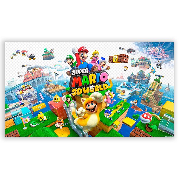 Capa Painel Retangular Sublimado - Super Mario