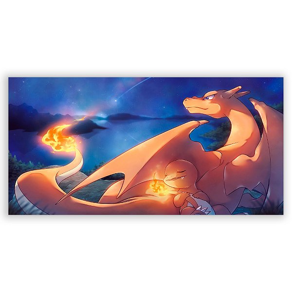Painel Retangular - Pokemon Charmander - Sublimado 3D