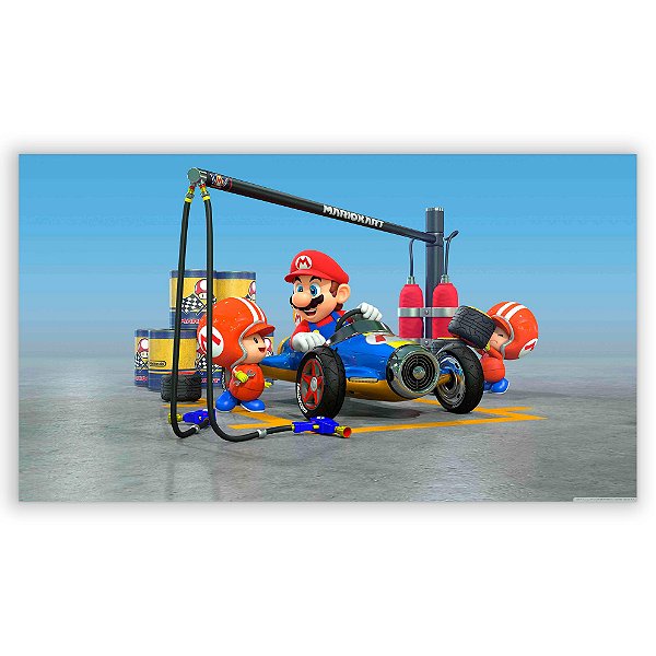 Capa Painel Retangular Sublimado - Super Mario Kart