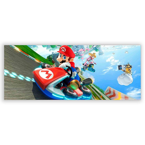 Capa Painel Retangular Sublimado - Super Mario Kart