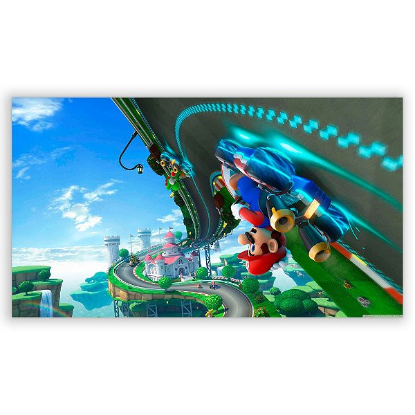Capa Painel Retangular Sublimado - Super Mario Kart