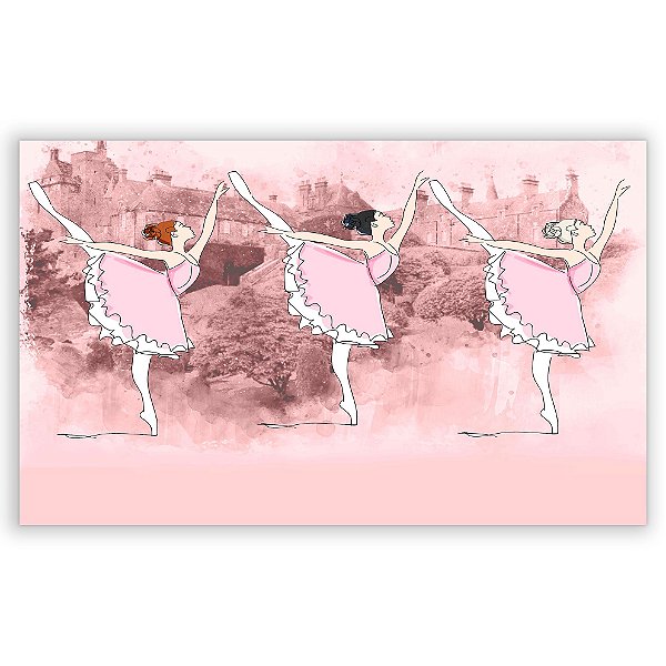 Capa Painel Retangular Sublimado - Bailarina