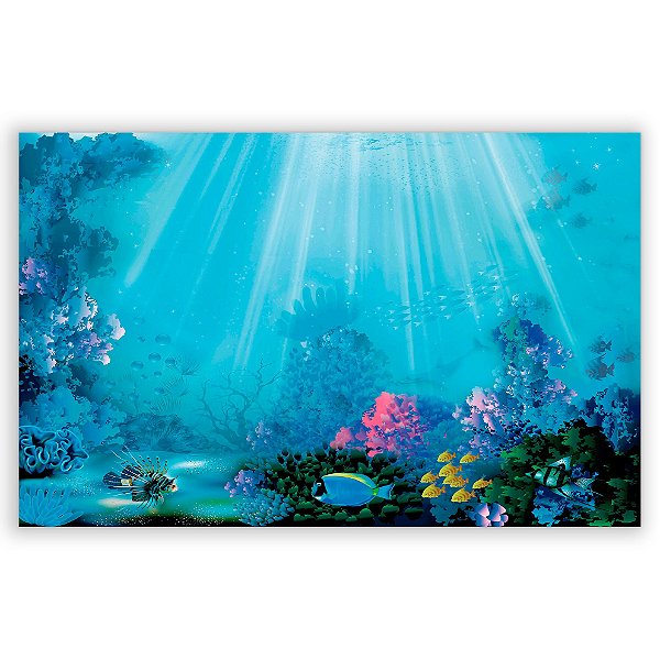 Capa Painel Retangular Sublimado - Fundo do Mar