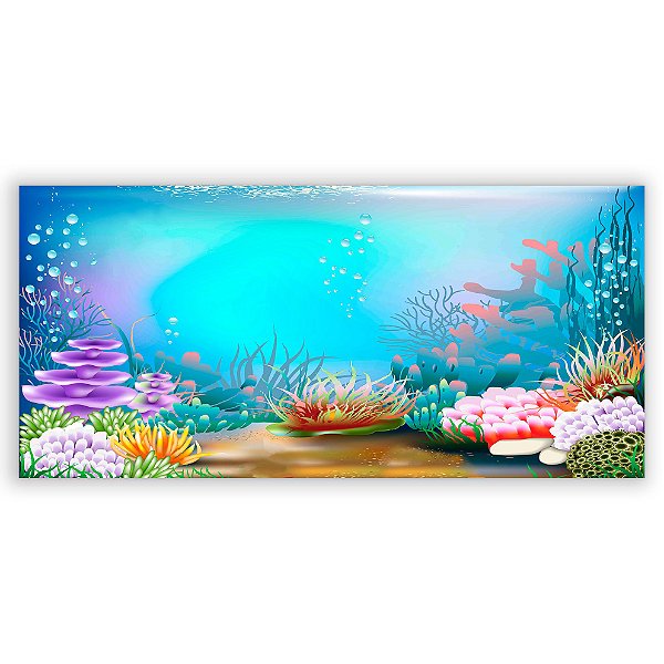 Capa Painel Retangular Sublimado - Fundo do Mar