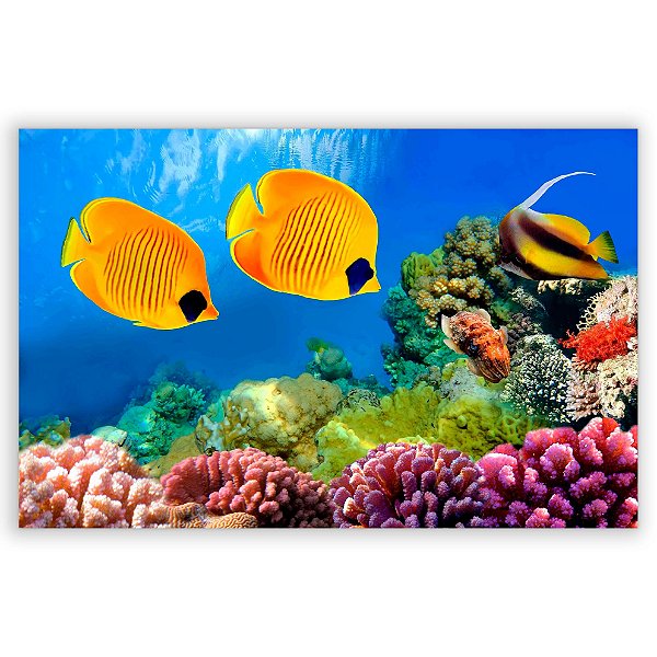 Capa Painel Retangular Sublimado - Fundo do Mar
