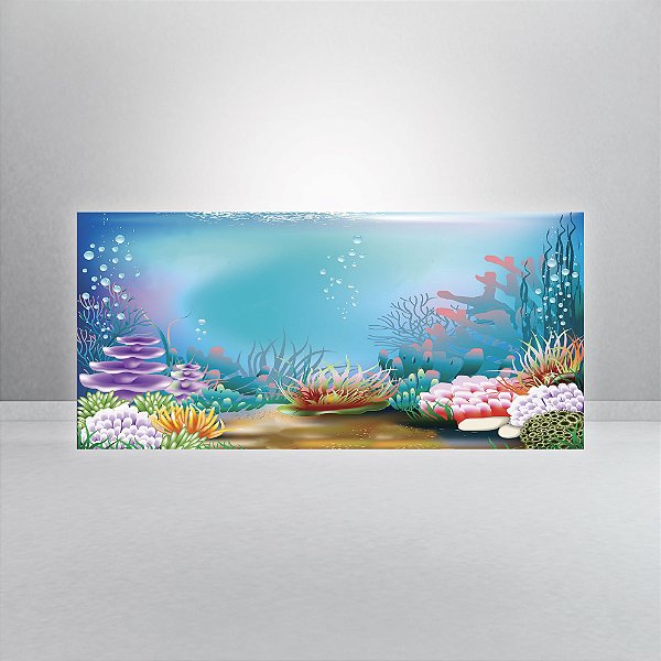 Capa Painel Retangular Sublimado - Fundo do Mar