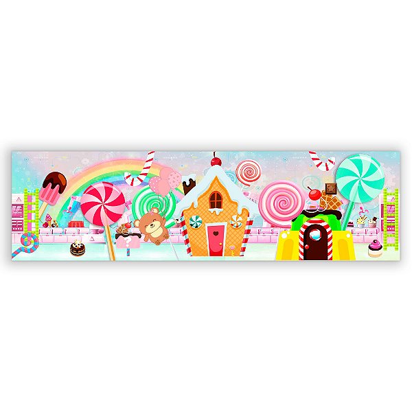 Painel Retangular - Casa Doces - Sublimado 3D