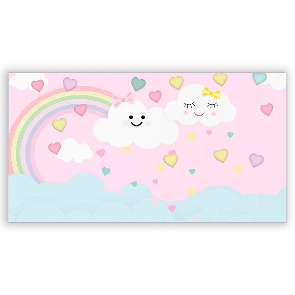 Capa Painel Retangular Sublimado - Chuva de Amor