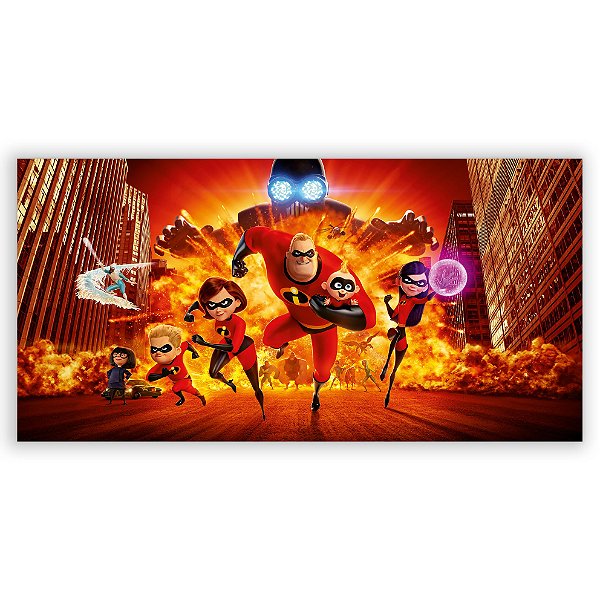 Painel Retangular - Os Incriveis - Sublimado 3D