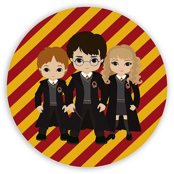 Painel Redondo - Harry Potter - Sublimado 3D