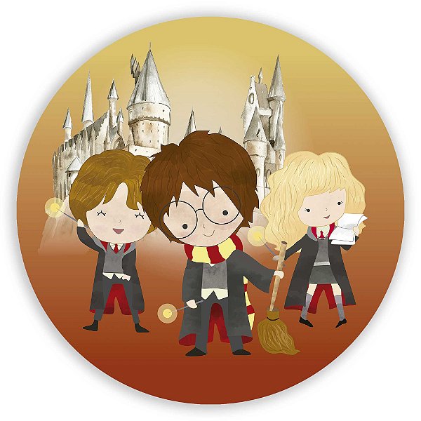 Painel Redondo - Harry Potter - Sublimado 3D