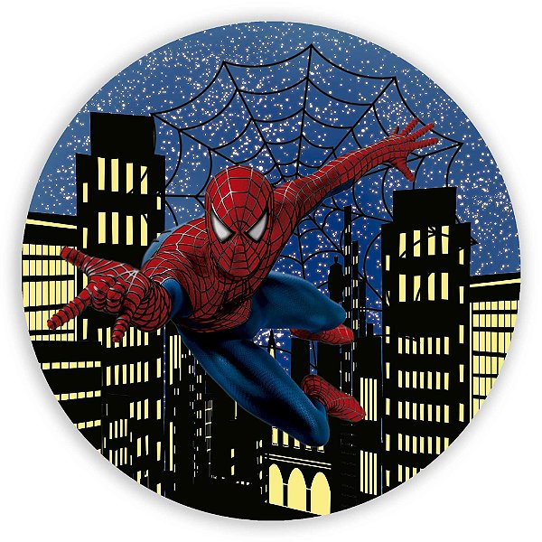 Painel Redondo - Homem Aranha - Sublimado 3D