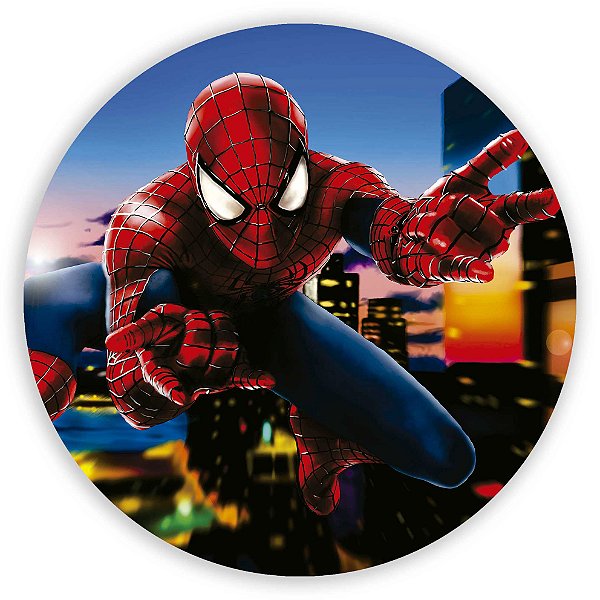 Painel Redondo - Homem Aranha - Sublimado 3D
