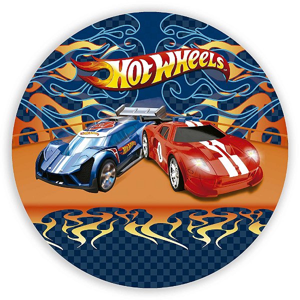 Painel Redondo - Hot Wheels - Sublimado 3D