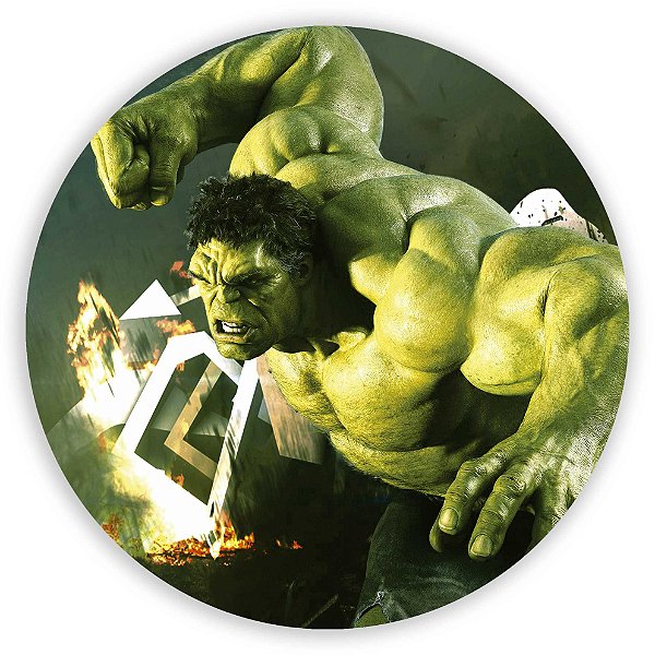 Painel Redondo - Hulk - Sublimado 3D