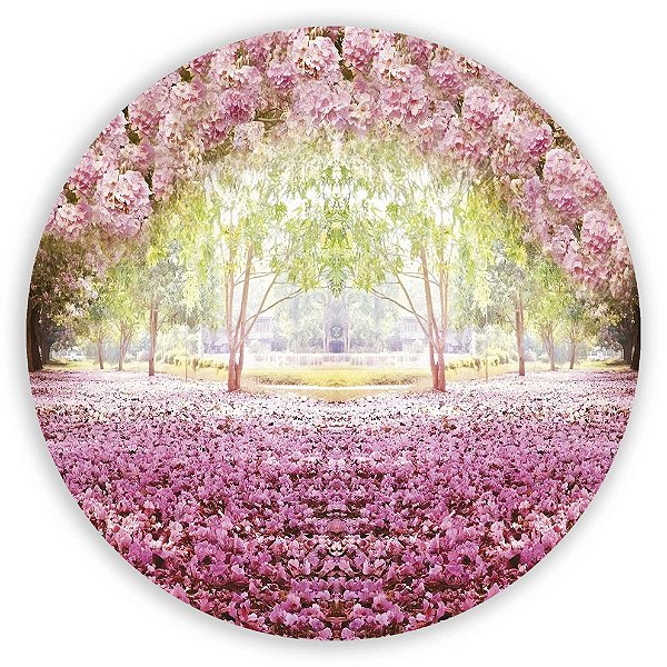 Painel Redondo - Jardim - Sublimado 3D